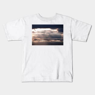 West Highland Mountains amongst the clouds, Scotland Kids T-Shirt